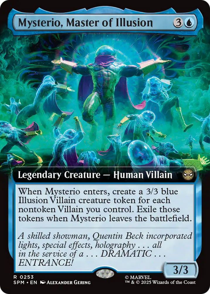 Mysterio, Master of Illusion (Extended Card) [Marvel's Spider-Man] Magic: The Gathering