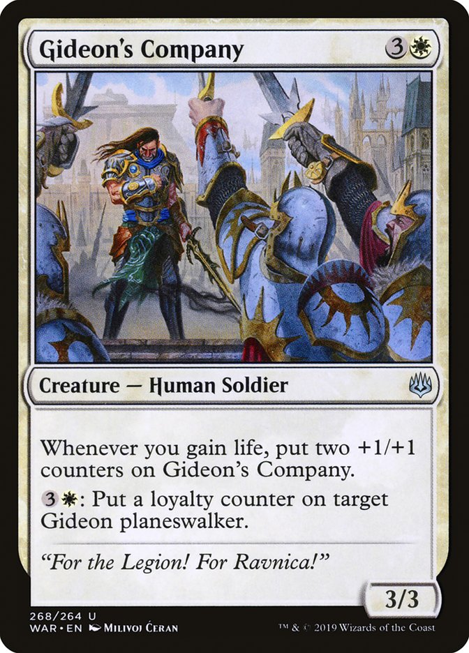 Gideon's Company [War of the Spark] Magic: The Gathering