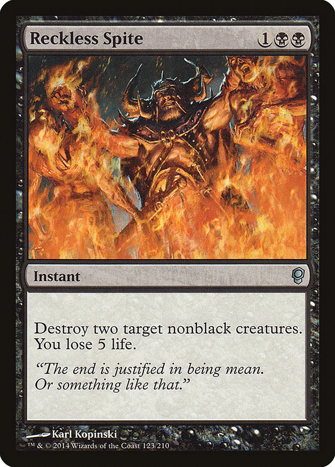 Reckless Spite [Conspiracy] Magic: The Gathering