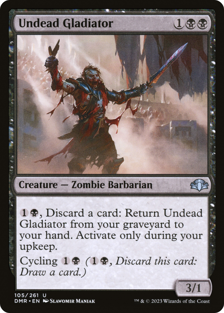 Undead Gladiator [Dominaria Remastered] Magic: The Gathering