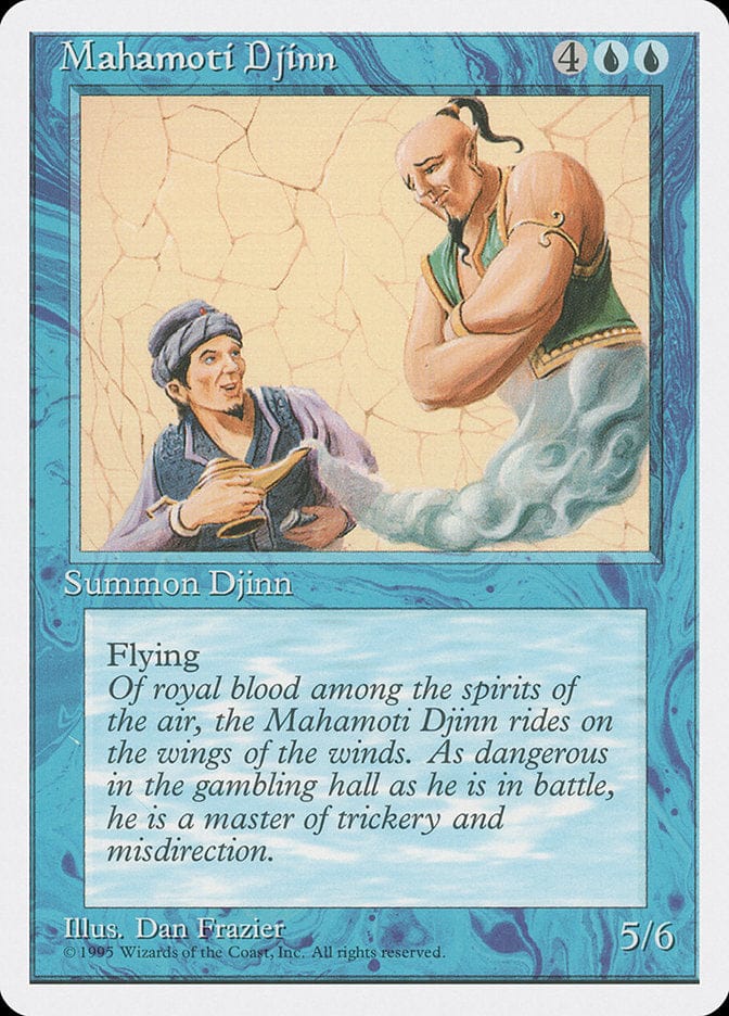 Mahamoti Djinn [Fourth Edition] Magic: The Gathering