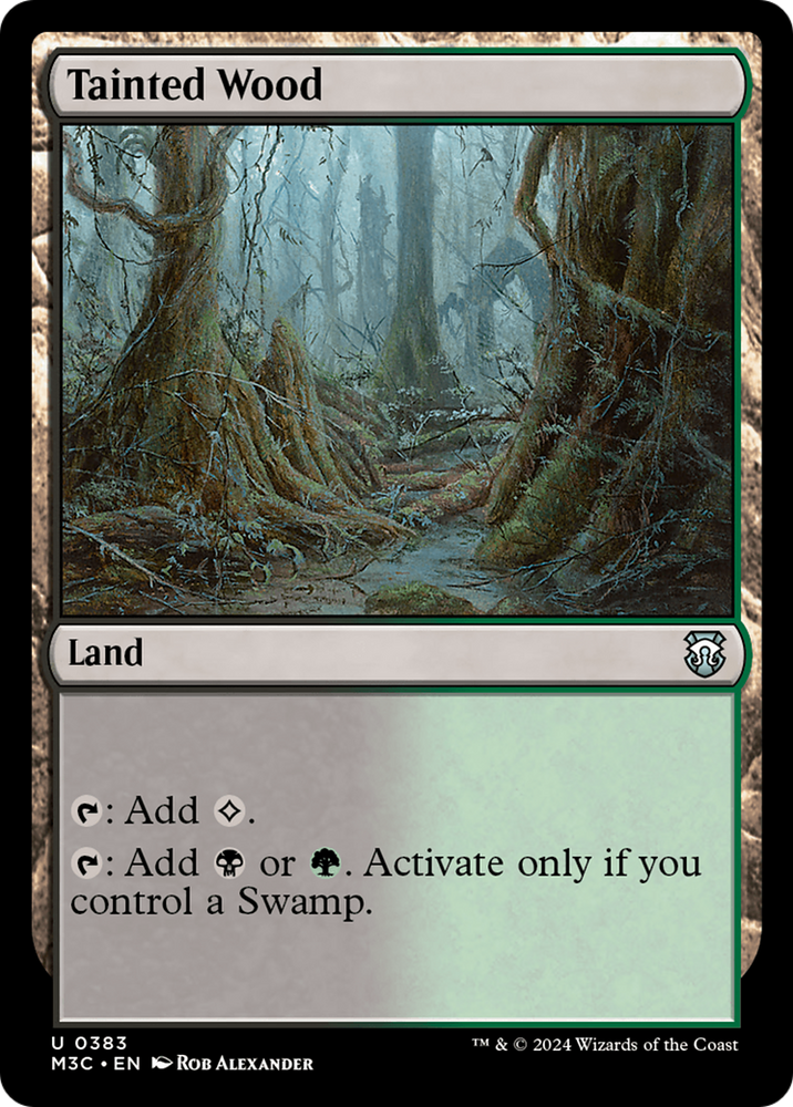 Tainted Wood (Ripple Foil) [Modern Horizons 3 Commander] Magic: The Gathering
