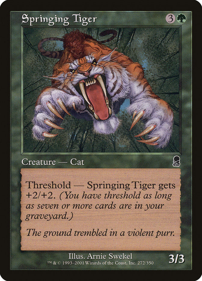 Springing Tiger [Odyssey] Magic: The Gathering