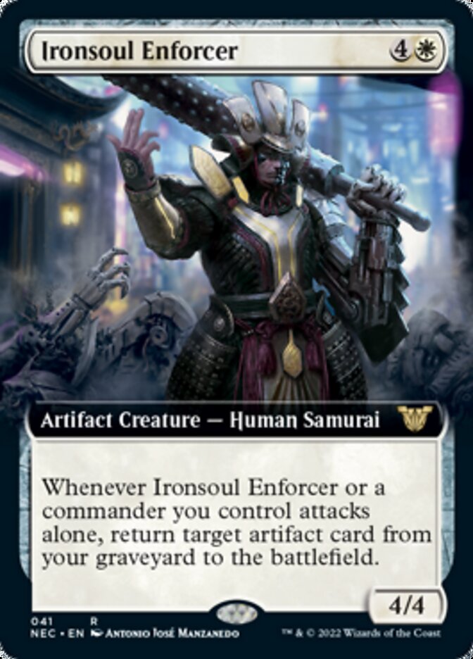 Ironsoul Enforcer (Extended Art) [Kamigawa: Neon Dynasty Commander] Magic: The Gathering