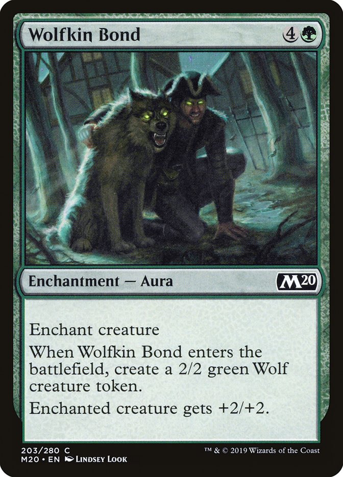 Wolfkin Bond [Core Set 2020] Magic: The Gathering