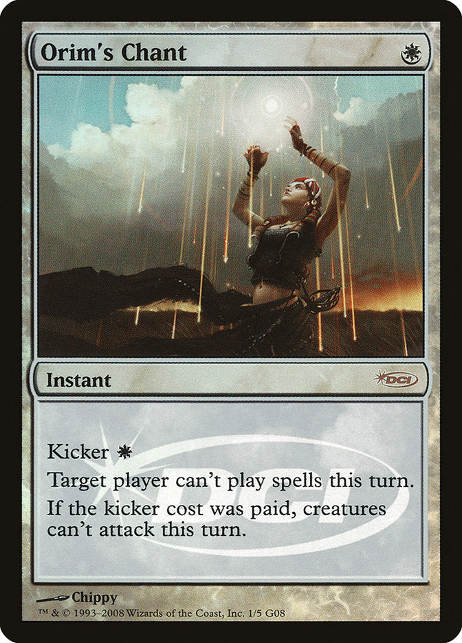 Orim's Chant [Judge Gift Cards 2008] Magic: The Gathering