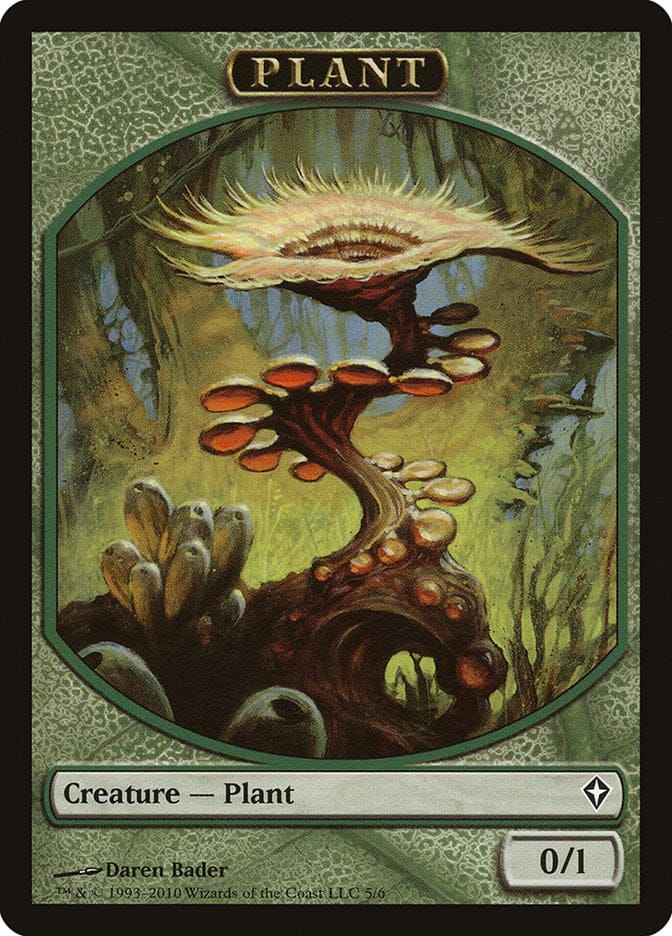Plant Token [Worldwake Tokens] Magic: The Gathering