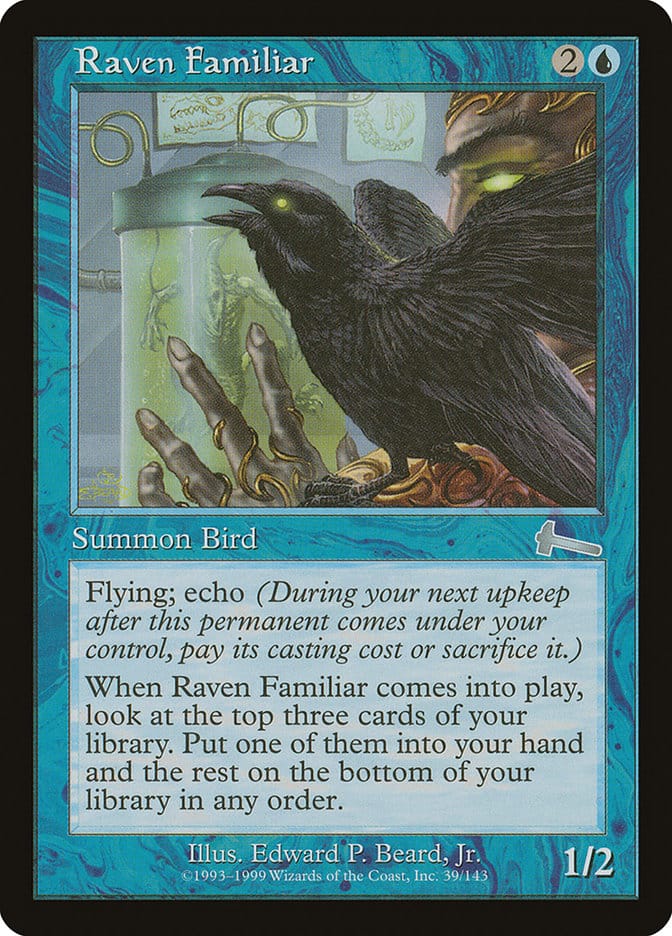 Raven Familiar [Urza's Legacy] Magic: The Gathering