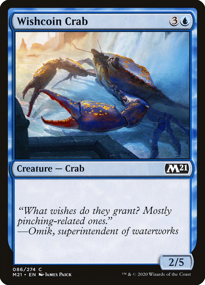 Wishcoin Crab [Core Set 2021] Magic: The Gathering