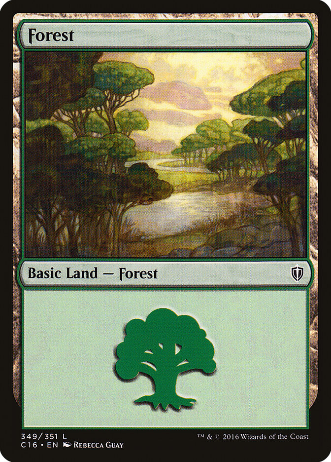 Forest (349) [Commander 2016] Magic: The Gathering