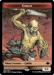 Goblin // Squirrel Double-Sided Token [Dominaria Remastered Tokens] Magic: The Gathering