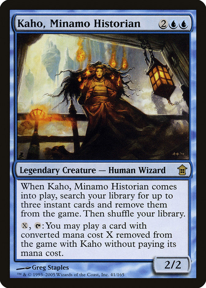 Kaho, Minamo Historian [Saviors of Kamigawa] Magic: The Gathering