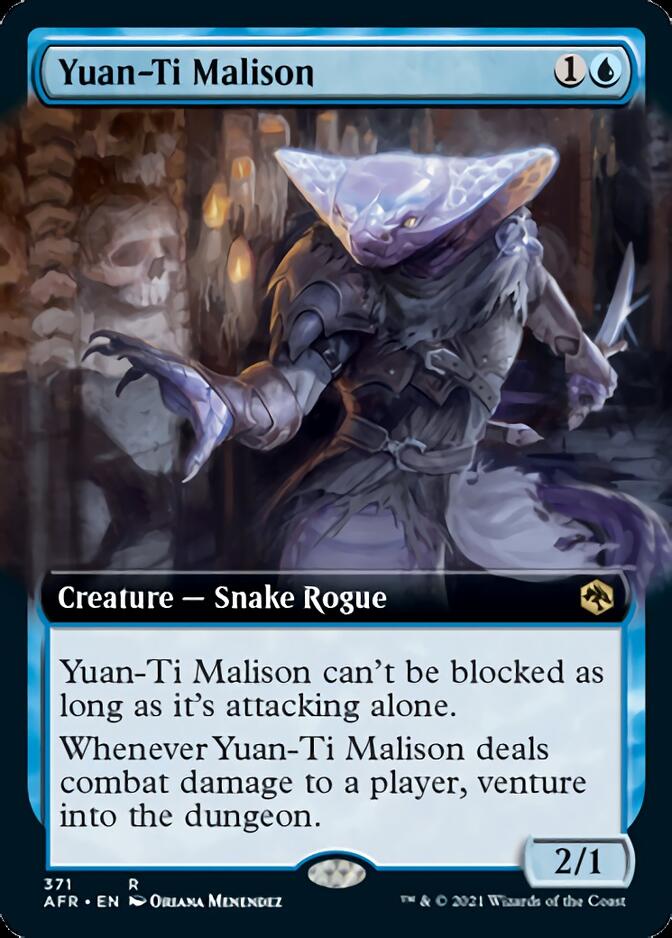 Yuan-Ti Malison (Extended Art) [Dungeons & Dragons: Adventures in the Forgotten Realms] Magic: The Gathering