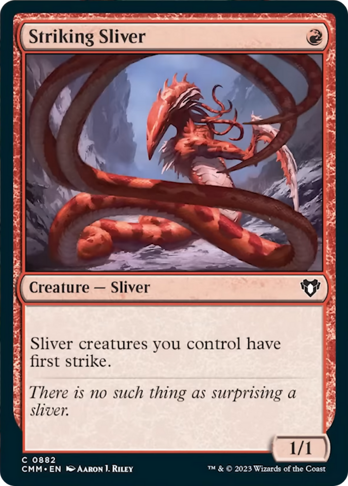 Striking Sliver [Commander Masters] Magic: The Gathering