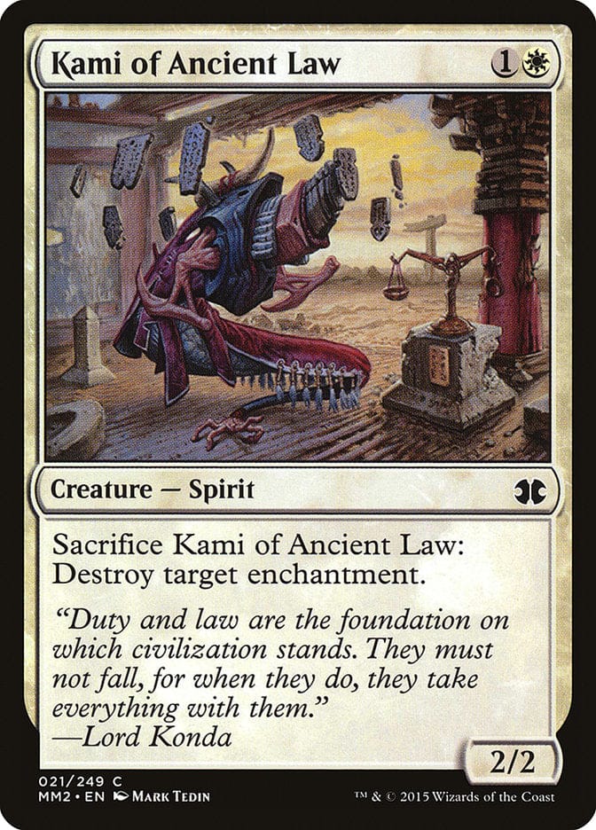 Kami of Ancient Law [Modern Masters 2015] Magic: The Gathering