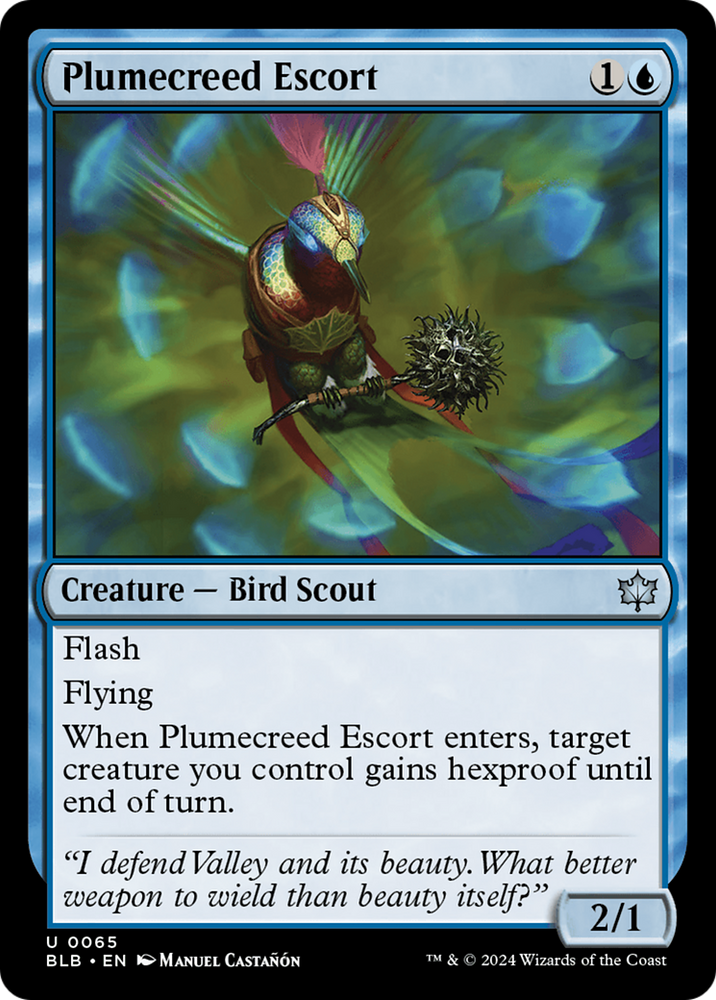 Plumecreed Escort [Bloomburrow] Magic: The Gathering