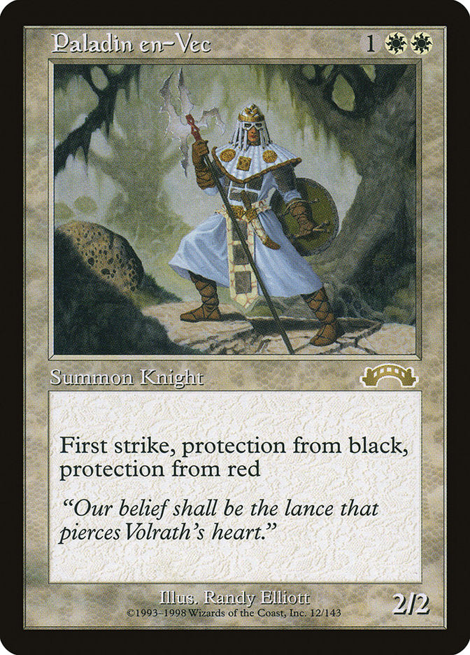 Paladin en-Vec [Exodus] Magic: The Gathering
