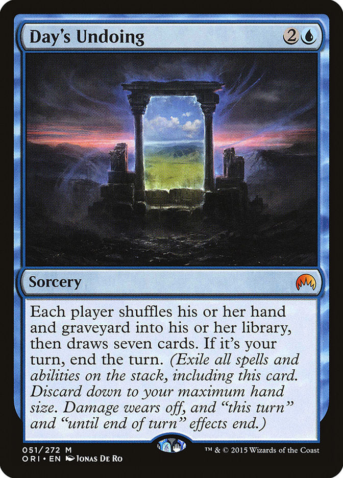 Day's Undoing [Magic Origins] Magic: The Gathering