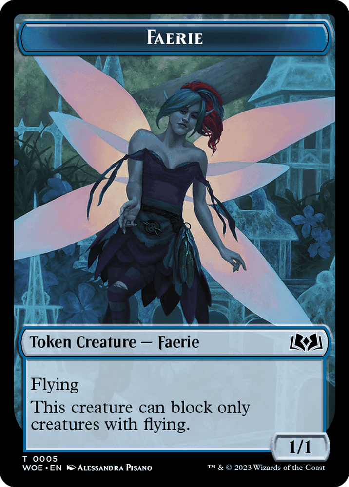 Faerie // Food (0011) Double-Sided Token [Wilds of Eldraine Tokens] Magic: The Gathering
