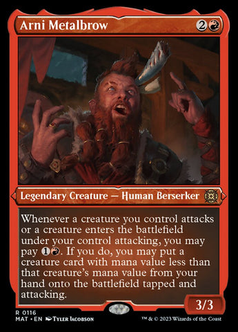 Arni Metalbrow (Foil Etched) [March of the Machine: The Aftermath] Magic: The Gathering