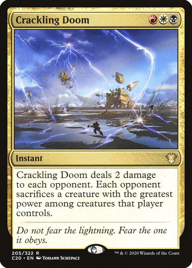 Crackling Doom [Commander 2020] Magic: The Gathering