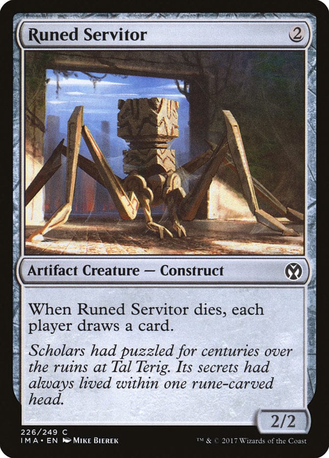 Runed Servitor [Iconic Masters] Magic: The Gathering