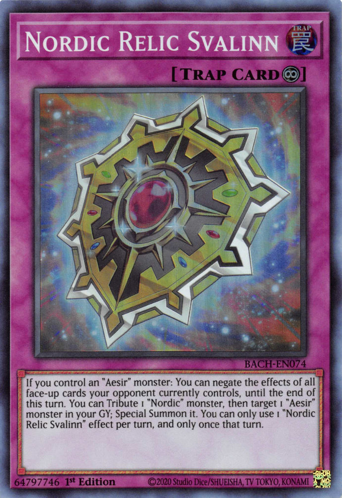 Nordic Relic Svalinn [BACH-EN074] Super Rare - Yugioh Cards For Your TCG Needs!