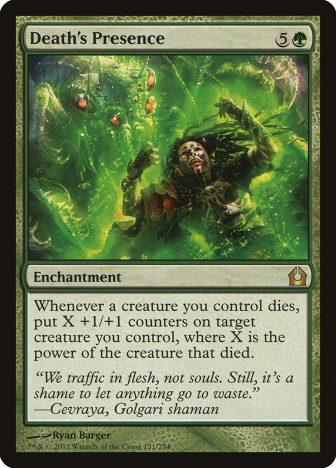Death's Presence [Return to Ravnica] Magic: The Gathering