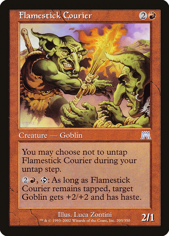 Flamestick Courier [Onslaught] Magic: The Gathering