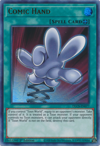 Comic Hand [DLCS-EN077] Ultra Rare - Yugioh Cards For Your TCG Needs!