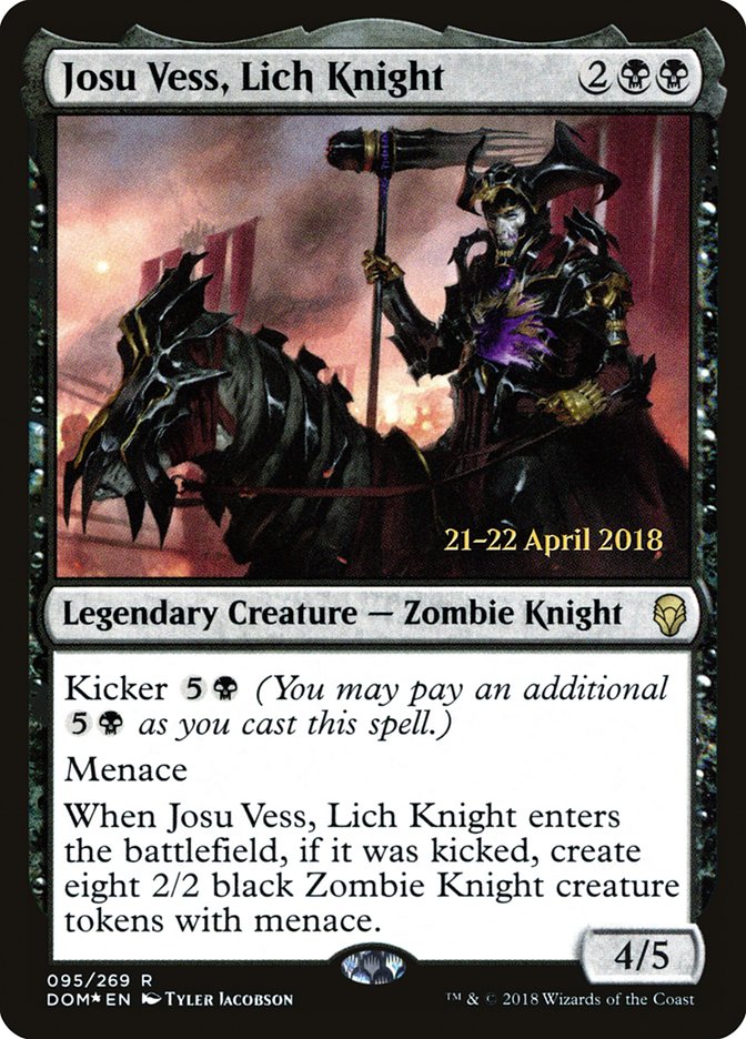Josu Vess, Lich Knight [Dominaria Prerelease Promos] Magic: The Gathering