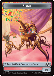 Beast (0010) // Servo Double-Sided Token [Aetherdrift Commander Tokens] Magic: The Gathering