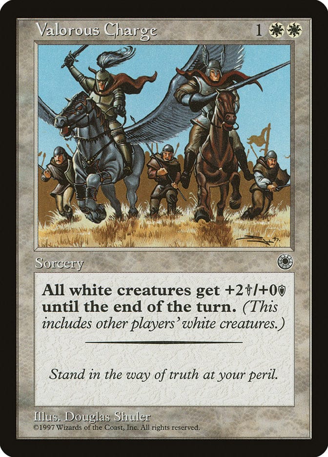 Valorous Charge [Portal] Magic: The Gathering
