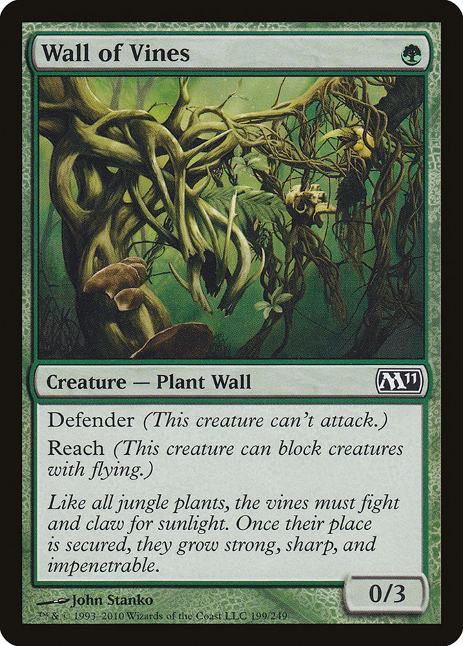 Wall of Vines [Magic 2011] Magic: The Gathering
