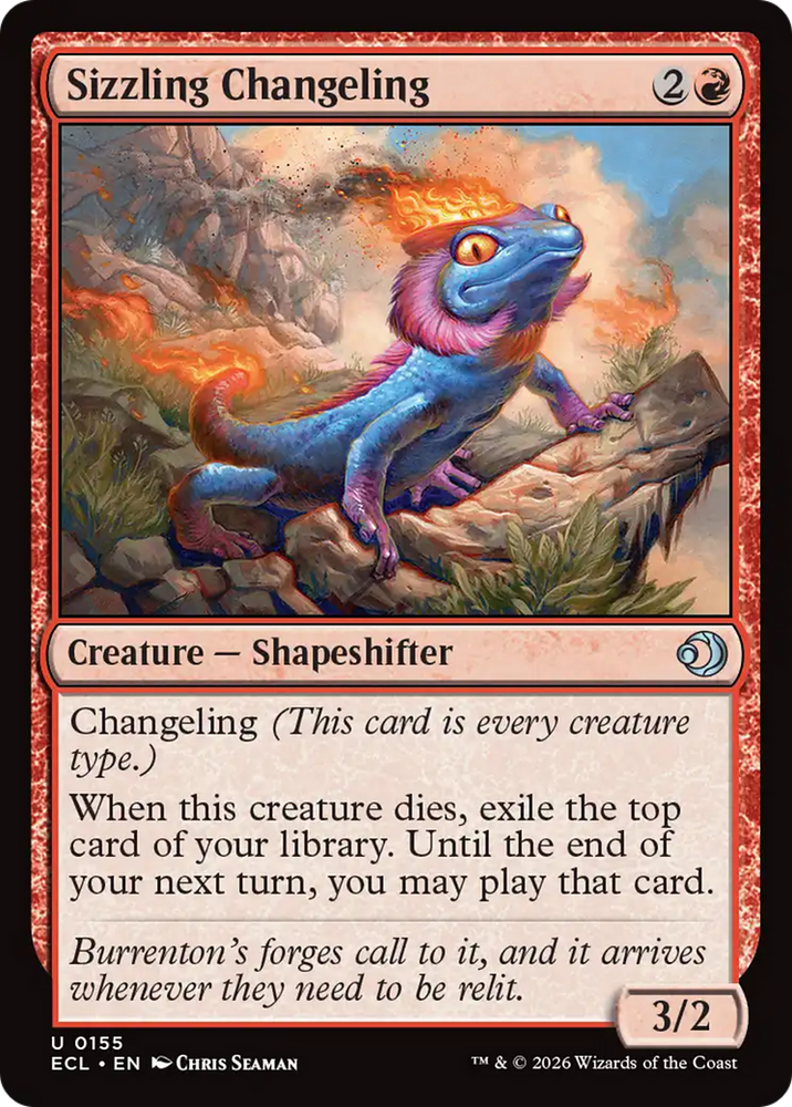 Sizzling Changeling [Lorwyn Eclipsed] Magic: The Gathering