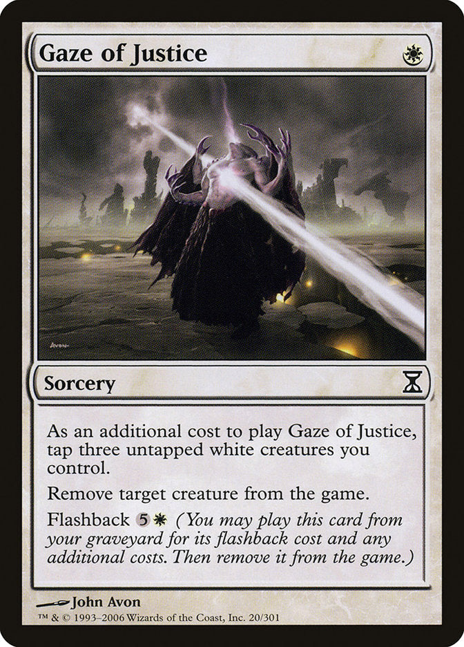 Gaze of Justice [Time Spiral] Magic: The Gathering