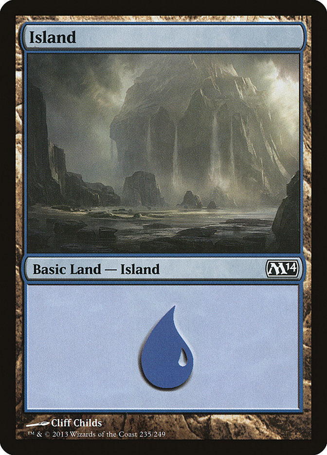 Island (235) [Magic 2014] Magic: The Gathering