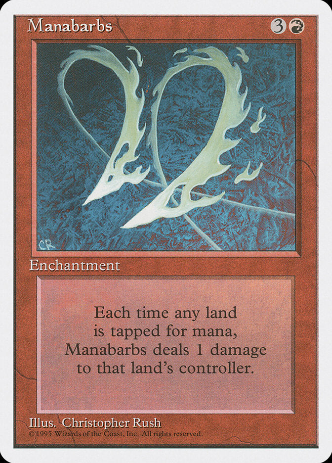 Manabarbs [Fourth Edition] Magic: The Gathering