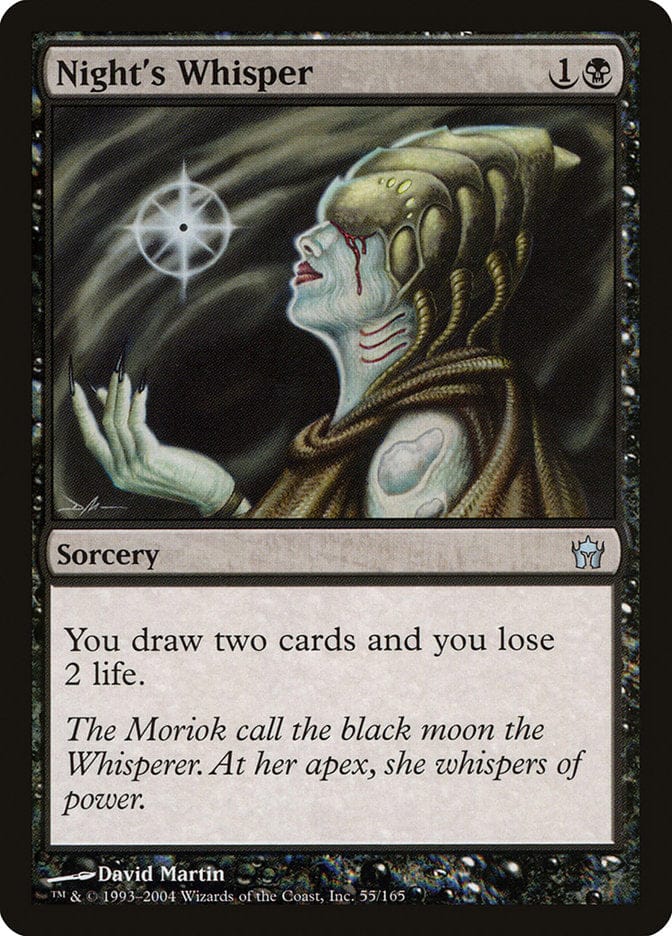 Night's Whisper [Fifth Dawn] Magic: The Gathering