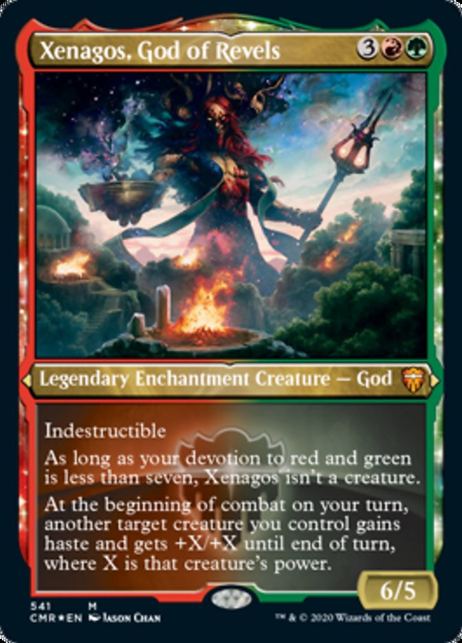Xenagos, God of Revels (Etched) [Commander Legends] Magic: The Gathering