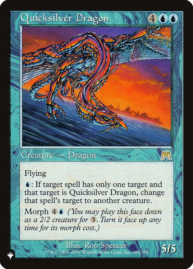 Quicksilver Dragon [The List] Magic: The Gathering