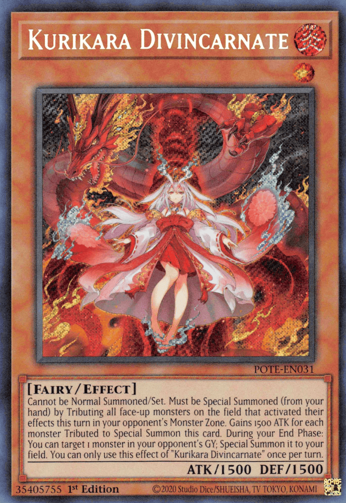 Kurikara Divincarnate [POTE-EN031] Secret Rare - Yugioh Cards For Your TCG Needs!