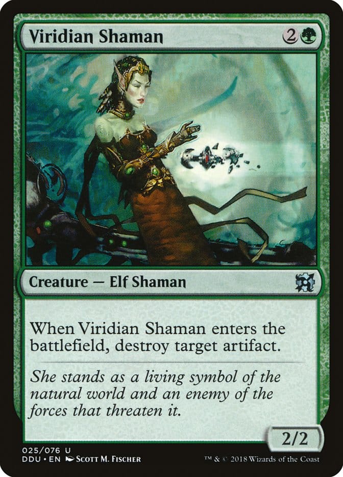 Viridian Shaman [Duel Decks: Elves vs. Inventors] Magic: The Gathering