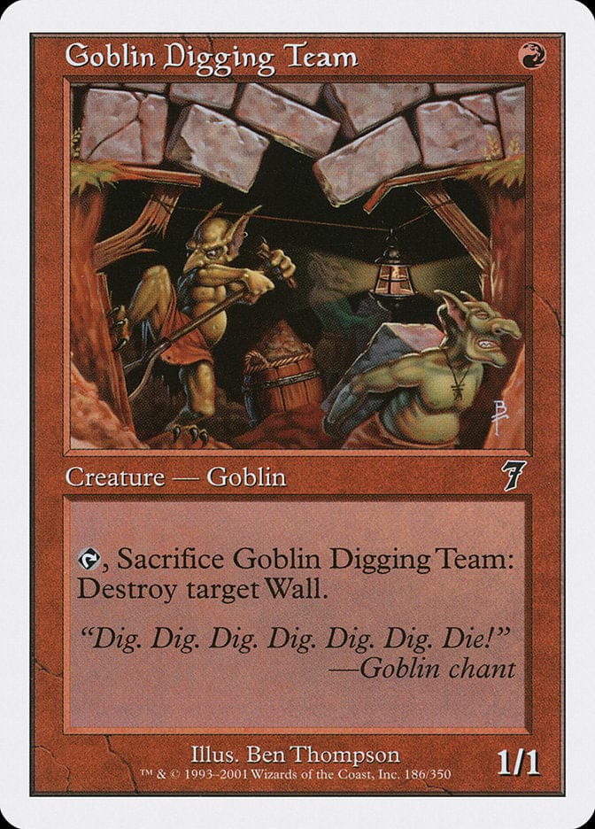 Goblin Digging Team [Seventh Edition] Magic: The Gathering
