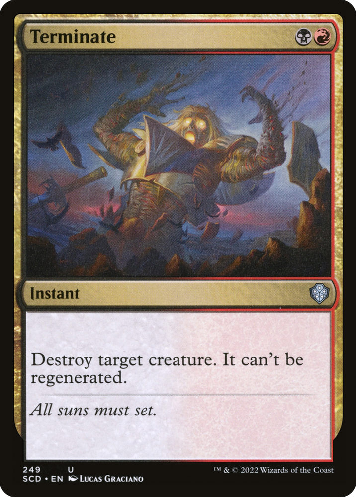 Terminate [Starter Commander Decks] Magic: The Gathering