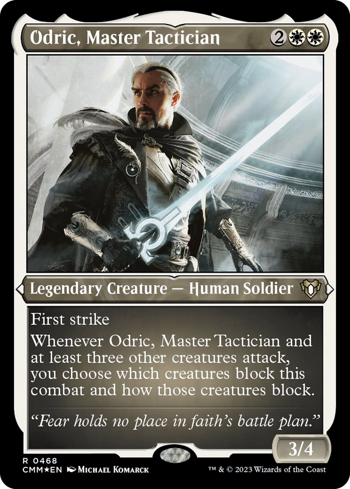Odric, Master Tactician (Foil Etched) [Commander Masters] Magic: The Gathering