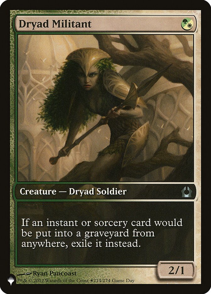 Dryad Militant [The List] Magic: The Gathering