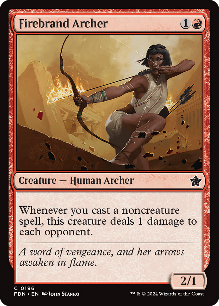 Firebrand Archer [Foundations] Magic: The Gathering