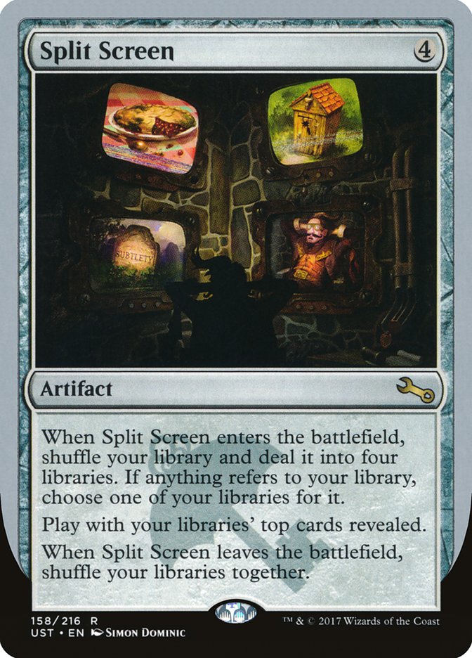 Split Screen [Unstable] Magic: The Gathering