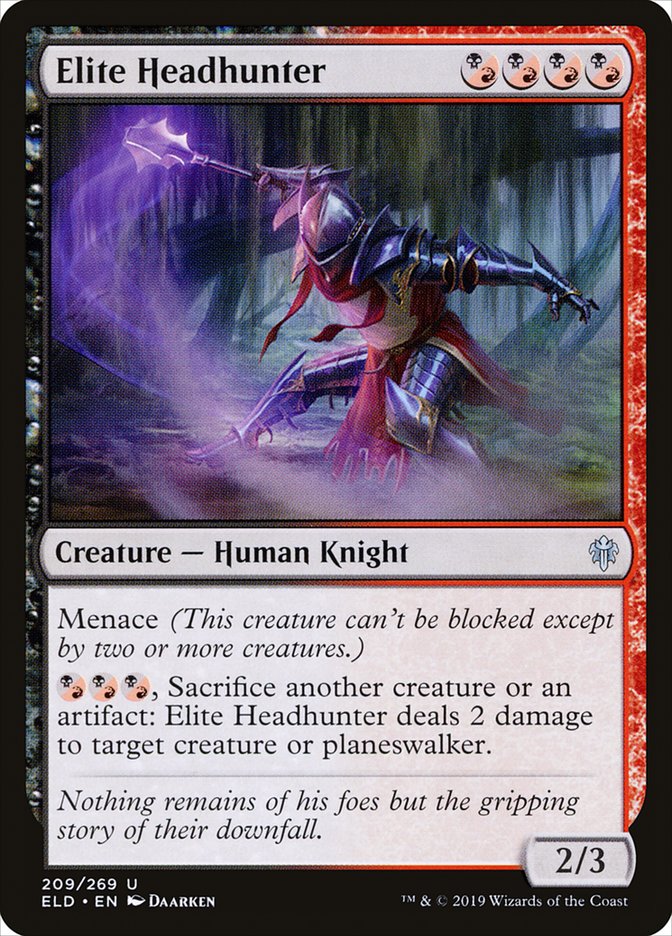 Elite Headhunter [Throne of Eldraine] Magic: The Gathering